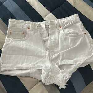 Zara white denim shorts USA size 6